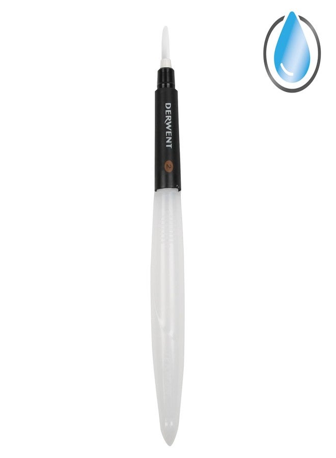 Derwent Medium Tip Waterbrush with Clear Water Barrel - Image 2